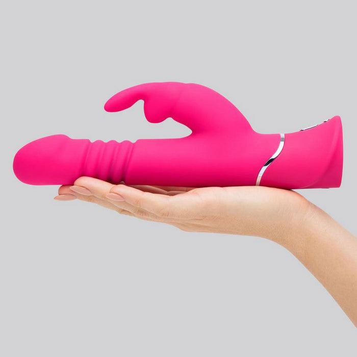 Happy Rabbit Thrusting Realistic Pink Vibrator